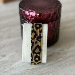 Leopard Print Beaded Bracelet